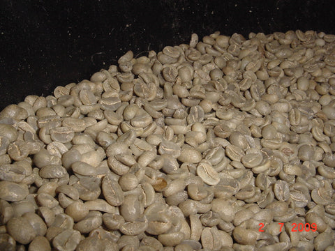 Green unroasted beans